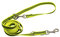 Gummierte Leine, 3-Fach verstellbar - neon gelb, 230 cm (2,3 m)