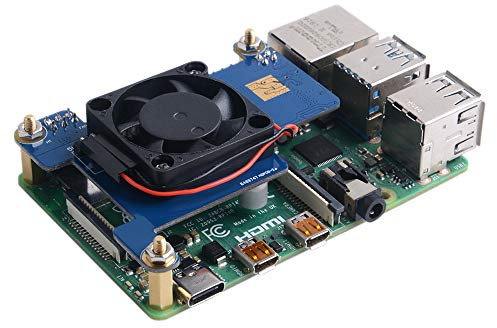 GeeekPi Raspberry Pi 4 PoE HAT Support IEEE 802.3af or 802.3at PoE Standard, mit Raspberry Pi Lüfter 30x30x7mm für Raspberry Pi 4 Modell B / 3B+