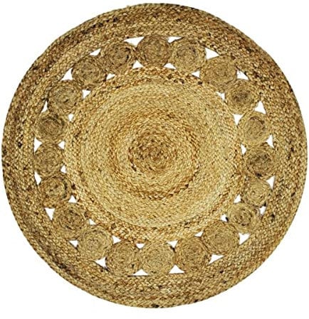 Thedecofactory Teppich, 70 cm Durchmesser, Natur
