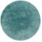 Carpetsale24 Teppich Wohnzimmer Shaggy Einfarbig Design 160 cm Rund Aqua Blau - Hochflor Teppich Schlafzimmer Luxuriöse Kuschelig und Super Weich Langflor 50 mm Florhöhe - Flauschiger Teppich Runder