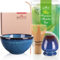 Goodwei Matcha Kit Thé Matcha BIO Japonais avec Fouet Bambou, Bol de Cérémonie en Céramique et support à fouet | Coffret cadeau (Safaia)