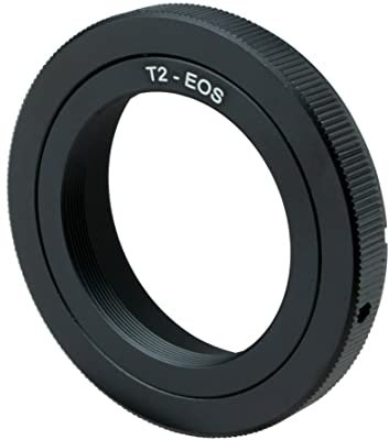 JINTU Adaptador de Lente T2 T-Mount Teleobjetivo Compatible con cámaras Canon EOS SLR 4000D 2000D 1200D 1300D 90D 80D 200D 400D 60D 70D 77D 5D IV 850D 650D 750D 7D T7i T6s T6i T5i