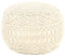 INLIFE Makramee Sitzpuff Handgefertigt 45x30 cm Baumwolle