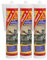 Set von 3 elastischen Silikon-Dichtstoffen - SIKA Sikasil G - Weiß - 300ml