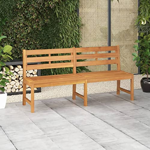 Garten Pflanzenständer Blumenständer Pflanzen Bank, Gartenbank 180 cm Massivholz Teak Deko Blumenbank witterungsbeständig für Terrasse Balkon Braun