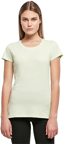 Build your Brand Women's Basic Tee Short Sleeve Crew Neck Cotton T-Shirt Sizes XS - 5XL, Lightmint, M