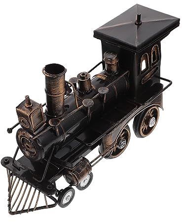 Garneck Realistische Simulation Lokomotive Spielzeug Handgemachte Dekorative Modell Dampf Zug Figur Desktop Ornament