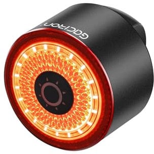 Gaciron LOOP-100 luz Trasera Bicicleta, con Sensor de Freno Inteligente,100 LM de Alto Brillo,luz Bicicleta Trasera de aleación de Aluminio con instalación magnética,Luz Bicicleta Recargable
