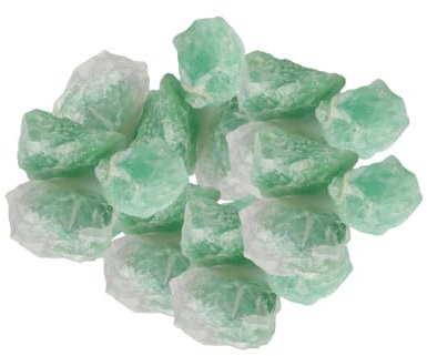 Yuqilin 300g Piedras Naturales, Curar Piedras Energeticas, Piedra de Cristal en Bruto, Energía Piedra de Cristal, Cristales Curativos Piedras para Curación y Decoración (Cristal Verde)