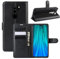 betterfon Handyhülle Kompatibel mit Xiaomi Redmi Note 8 Pro | Premium Qualität TPU Klapphülle für Redmi Note 8 Pro mit Kartenfächern | Magnetverschluss Handyhülle | Schwarz