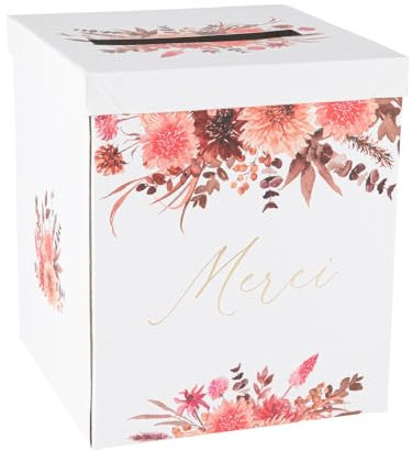 Artifetes Arty Fetes Factory - URNE Carton Merci Temps Amour Floral 21X25CM