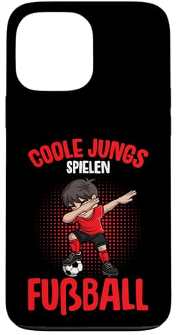 Coole Jungs spielen Fußball Fußballer Jungen Kinder Hülle für iPhone 13 Pro Max
