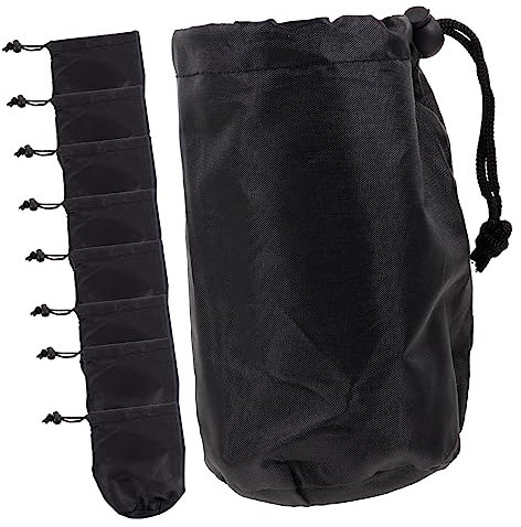 INOOMP 12pcs Hydroponic Jar Blackout Covers Sprouting Lids Mason Jar Sleeves Drawstring