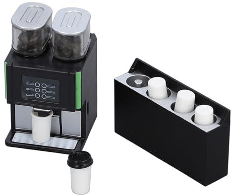 Miniatur-Kaffeemaschine, Spielzeug, Emulation, Puppenhaus-Dekoration, Küche, Kaffeekanne, Manchine-Spielzeug, 1:12 Miniatur-Puppenhaus-Dekoration, Puppenhaus-Zubehör