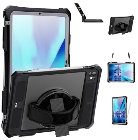 YZBYFON for iPad Pro 11-Inch (M4) 2024 Waterproof Case, Outdoor Sports IP68 Waterproof Shockproof Dustproof Built-in Screen Protector Rugged Case Compatible with Magic Keyboard iPad Pro 11-Inch (M4)