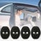 4 Stück Schutz Für Türverriegelung Auto,Auto Türschloss Abdeckung Protector,Silikon Türschloss Schutzabdeckung,Universeller Auto-Innenraum Autozubehör,Für Türgriff Schutz Auto (Schwarz)