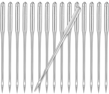 50 Stück Nadeln Nähmaschine Größe 100/16 Universal Nähmaschinennadeln Nähnadeln Heimnähmaschine Stickmaschinen Nadeln Stabile Maschinennadeln Geeignet für Leder-Jeansstoffe