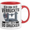 3D Drucker Tasse Geschenk Ich Bin Der Verrückte Mit Dem 3D Drucker (Rot)