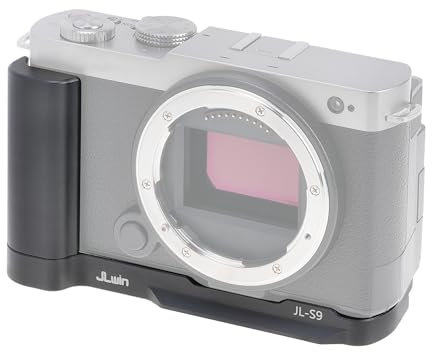 FOTGA Metall-Handgriff, L-förmiger Griff mit Quick Release Platte Halterung für Panasonic LUMIX S9 Kamera, integrierte Schnellwechselplatte Kompatibel mit Arca Swiss Stativ
