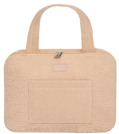 Flamingueo Kosmetiktasche - Kulturtasche Damen, Kulturbeutel zum Aufhängen, Travel Essentials, Make Up Tasche Teddy, Makeup Bag, Kulturtasche Groß