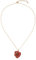 Brrnoo Halskette mit Rosenanhänger 24K Goldüberzug Premium-Metall Echtes Rosenblatt Schmuck für Hochzeit Jubiläum Abschlussfeier und als besonderes Geschenk