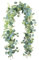 Artificielle Eucalyptus Guirlande, Guirlande D'eucalyptus Artificial 1,8 m Eucalyptus Feuilles Guirlande Vignes Guirlandes de Lierre Artificiel Faux pour Mariage Jardin Suspendu décoration Murale