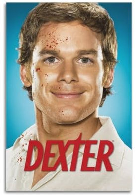 QWQEUTY Dexter Poster, ästhetische Wandkunst, Leinwand, Vintage-Poster, dekoratives Gemälde, Wohnzimmer, Schlafzimmer, Dekoration, 30 x 45 cm, ungerahmter Stil