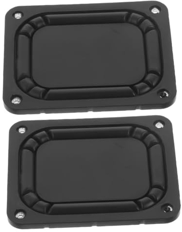 HORIALENCE Passiver Bassradiator Verbesserter Bass 2 Stück aus Eisen Rechteckiger und Multi Geräte Kompatibilität als Ersatz für Lautsprecher im Auto für Auto Subwoofer