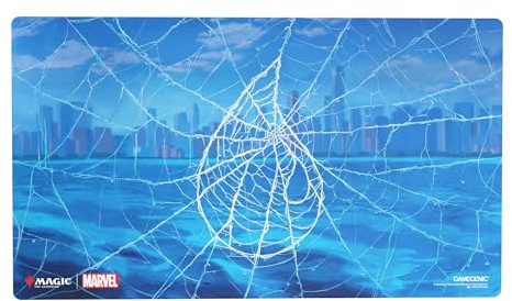 Gamegenic | Magic: The Gathering - Marvel's Spider-Man - Shiny Playmat: Spider-Man Island | Trading Card Accessory