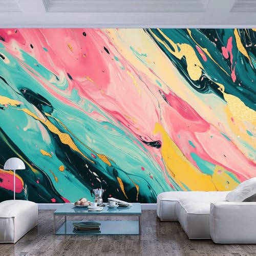 Custom Mural Wallpaper for Walls 3D Colorful abstract paint like patterns modern style Colorful abstract paint like patterns modern stylePanorama 3D Wall Effect Wall Poster for Living Room Bedroom Ch