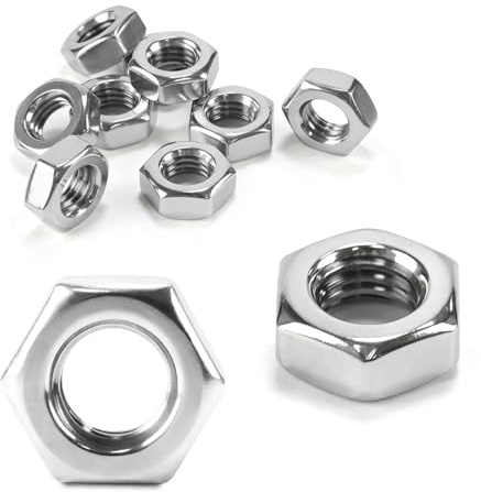 800 Pcs M3 Nuts, 304 Stainless Steel Hexagon Hex NutsSelf-locking Nuts, Lock Nut Assortment Set, Locknuts for Screws Bolts (800, M3)