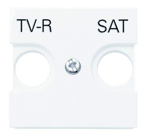CABLEPELADO Tapa toma R-TV+SAT Niessen Zenit | Placa para tomas inductivas | N2250BL | 45x45 mm | 1 elemento | Acabado Blanco | Niessen Zenit