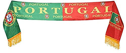 Atosa 31456 Atosa-31456-Schal Portugal 14 x 130 cm-WM Fußball und Sport, Grün/Rot