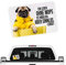siviwonder Mops Pug Hundeaufkleber - Sinnlos Auto Spruch Aufkleber autoaufkleber Hund Folie Hundemotiv