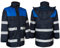 Arbeitsjacke Warnschutzjacke Winterjacke Regenjacke gefüttert Reflexstreifen Blau (FL-Win-NB) (L)