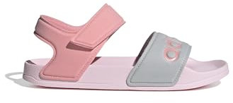 Adidas Adilette Sandal K, Scarpe da Ginnastica Unisex - Adulto, Rosa Chiaro/Super Pop/Argento Met., 37 EU