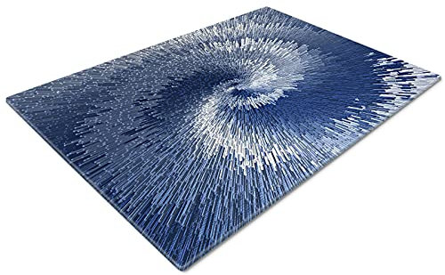 Chopping Board | Glass Chopping Boards for Kitchens | Glass Worktop Savers for Kitchen | Small | Blue Navy Chic