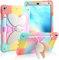 Aolcev for iPad 6th/5th Generation Case Kids Girls iPad Air 2/ iPad Pro 9.7 Inch Case with Pencil Holder Butterfly Wing Stand Heavy Duty Shockproof Rugged Protective Cover for iPad 9.7 Inch-Colourful