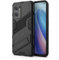 SEAHAI Funda para OPPO Find X5 Lite Estuche, Carcasa de Antigolpes [Rugged Armour] Soporte Plegable Oculto Silicona TPU Bumper Anti-Caída Case - Negro