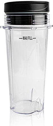 Cups for Nutri Ninja Blender Single Serve Auto IQ (16 oz with Lid)