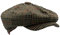 WALKER AND HAWKES Unisex Bakerboy-Ballonmütze aus Wolle - 8-Panel-Konstruktion - Braun kariert - 2XL (61cm)