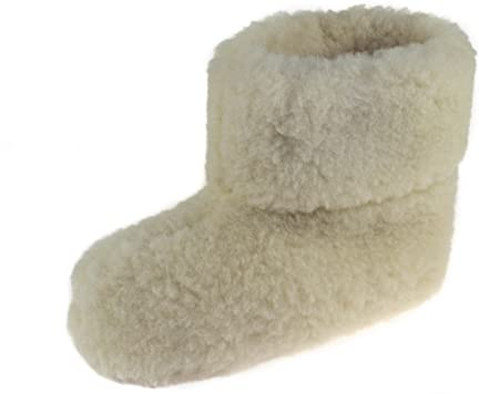 APREGGIO Hausschuhe für Herren und Damen | Äußerst Bequeme & Weiche Wollhausschuhe aus 100% Wolle | Warme Hüttenschuhe für den Winter | Hohes Modell Robuster Ledersohle