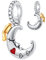 Shoot For The Moon Anhänger, Mond mit Abschluss Kappe Charms passen Pandora Graduation Armband, 925 Sterling Silber Ich liebe dich zum Mond und zurück Anhänger Perle, Geschenk für Valentinstag/Paar