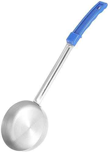 OSALADI 8ounce Portion Control Serving Spoon Stainless Steel Sauce Ladle for Pizza Desserts Dressings Kitchen Portion Control Scoop for Restaurants Home Use