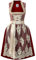 Alpenmärchen Midi Dirndl aus Exklusiver Kollektion inkl. Spitzenschürze Gr.38 - ALM988