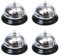Sporgo 4 campanas de mesa: timbre de mesa con timbre crujiente de acero inoxidable, campanas de recepción, campanas de recepción, campana de barco para restaurantes, hoteles, bares, cocina