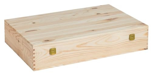 Cassette in legno|6 Bottiglie 750 ml |Misura Interna 51,6X33,7X9,3 |Custodia/Contenitore Vino/Birra|Per Compleanni Matrimoni Eventi ART. TCOF6