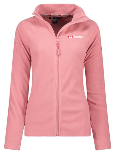 Canadian Peak Tugeak FZ Lady - Polaire Fine Femme Chaude Fermeture Zip - Veste Automne Hiver Printemps Chaud Femmes - Longues Manches Vetement Pull Fourrure Doux Confort (Rose Poudre XXL)