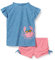 Playshoes Unisex Kinder UV-Schutz Bade-Set zweiteilig Schwimmshirt Badeshorts Badebekleidung, Krebs, 134/140