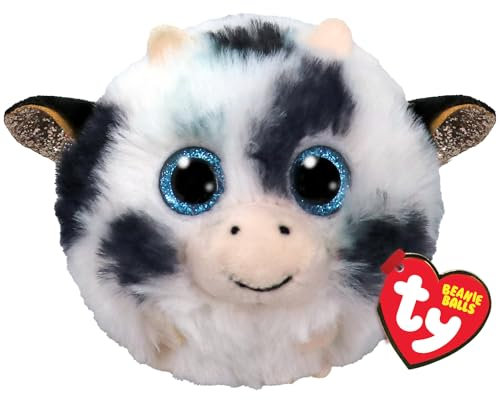 TY Moophy Cow Beanie Balls - Squishy Beanie Baby Soft Plush Toys - Collectible Cuddly Stuffed Teddy